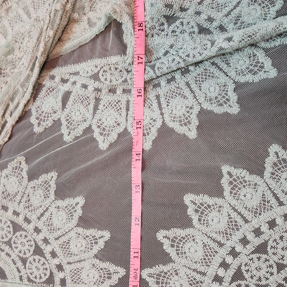 Rachel Zoe seafoam green sheer duster - Picture 7 of 9